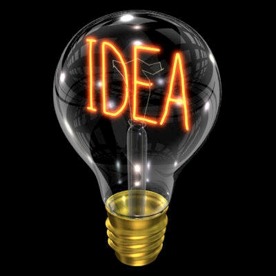 #speaktocamera Idea bulb