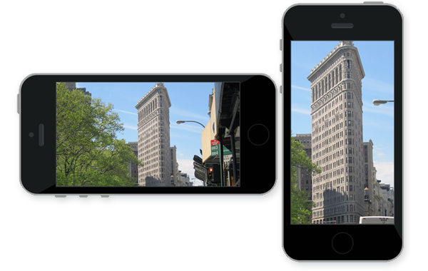 mobile phone vertical video skyscraper image