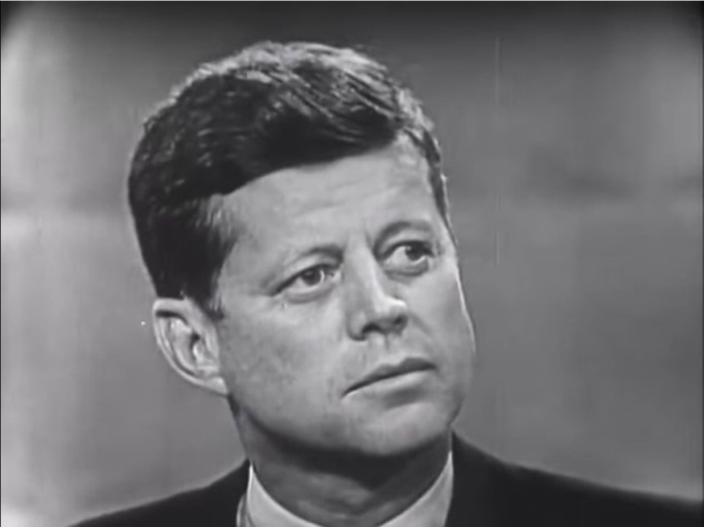 Image of John F. Kennedy looking cool